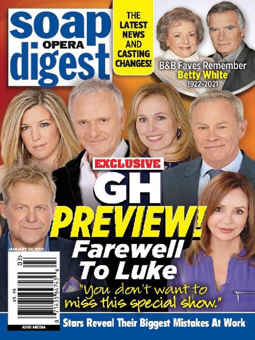 Cover image for Soap Opera Digest: Jan 24 2022
